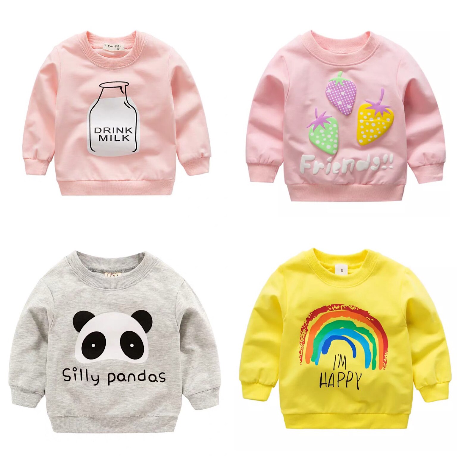 6 months baby boy sweater bottoming shirt spring and autumn cotton summer 1 year old baby girl long-sleeved T-shirt 2 single tops