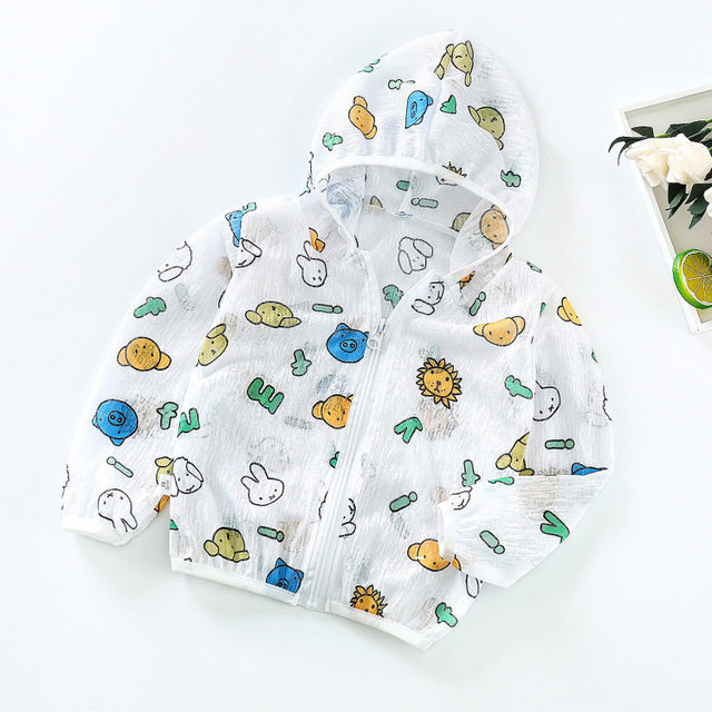Children's sunscreen clothing girls Western style 1-3-7 years old baby sunscreen clothing summer thin section breathable 2 boys baby coat