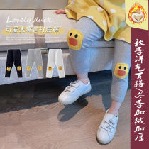 Girls in spring and autumn pants cute baby wearing pants and leisure flexibility sweating trousers