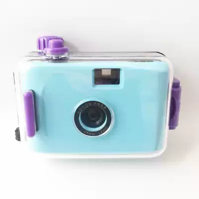 Blue and purple retro fool camera film disposable film Small portable students can take pictures gifts female photos