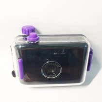 Black purple film camera waterproof replaceable film Retro cute girl heart creative heart gift Non-disposable
