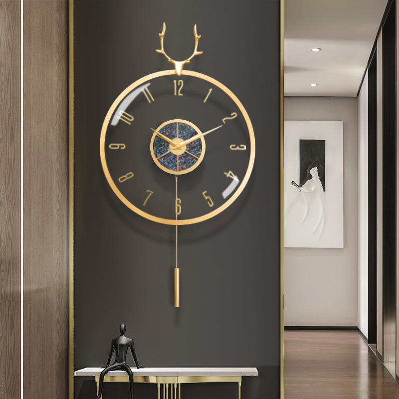 Light Extravaganza Modern Transparent Hanging Clocks Home Fashion Nets Red Clock Living Room Art Hanging Wall Decoration Creative Atmospheric Clock