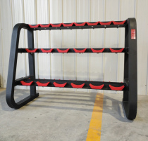  Heavy-duty commercial three-layer 10 dumbbell rack large load-bearing fitness equipment