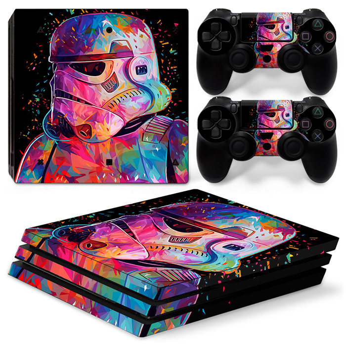 PS4 PRO Sticker ps4 New PR0 Host Film Color Sticker Handle Sticker Star Wars No Glue