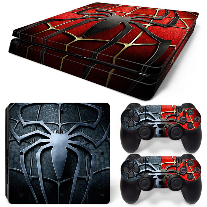 Factory Outlet PS4SLIM Sticker skin Spider-Man No Cutting No Glue Support Customization