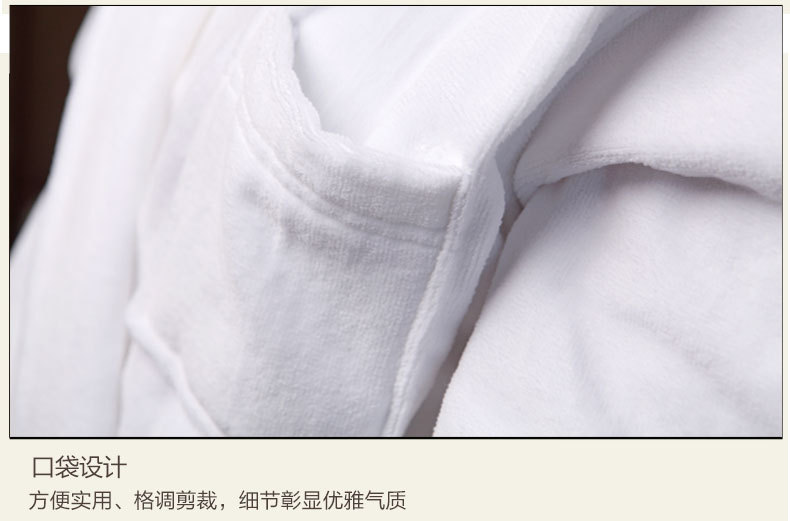 Mùa xuân và mùa thu Các cặp vợ chồng Khách sạn Áo choàng tắm Khăn bông Tutu Áo choàng cotton Cắt len ​​Áo tắm dày - Night Robe đồ ngủ