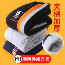 Children Cotton Pants Winter Thickened Boy Garnter Pants Sub Autumn Winter Style Clip Cotton Outwear Warm Down Pants CUHK Coulderpants CUHK