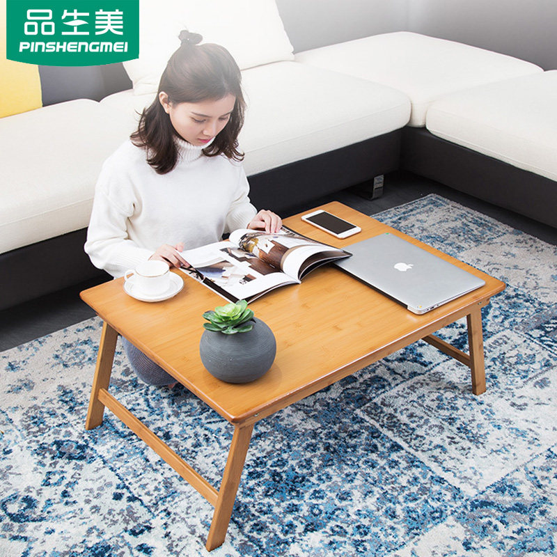 Giant Jumbo Student Bed Writing Learning Table Children Folding Bedroom Sitting Ground Desk Solid Wood Bamboo Floating Window Small Table