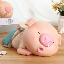 Small Pig Gold Pig Deposit Money Pot Superstore Money Pot Creative Children Adults Home Savings Pot Personality Cute Girls Boxes