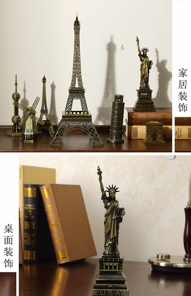 Hiện đại tối giản kim loại đồ trang trí tháp Bắc Âu sáng tạo nhà trang trí mềm mại phòng khách châu Âu đồ nội thất hiên retro trang trí nhà