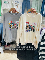 South Korea Dongdaemun Spot 2022 Spring new Diana Alphabet Cartoon Pattern Round Neckline 18e