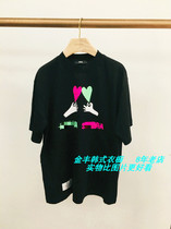 South Korea East Gate spot 2021 Autumn New PH23 trend pattern round neck short sleeve T-shirt 13e