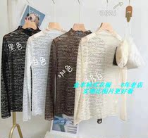 South Korea imported East Gate spot 2021 autumn letter printing long sleeve top lace shirt 16X