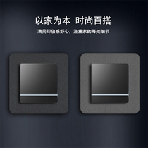 Acrylic Light Extravagant Modern Protective Sleeves Brief Switch Wall Patch Socket Anti-Dirty Trim Cover Free of Adhesive Waterproof customizable