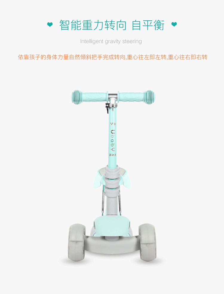 Xe tay ga trẻ em có thể ngồi và đẩy bánh xe flash ba trong một chiếc xe xoắn năm trong một chiếc xe yo xe đu đa năng cho bé - Con lăn trượt patinet / trẻ em mua patin cho bé