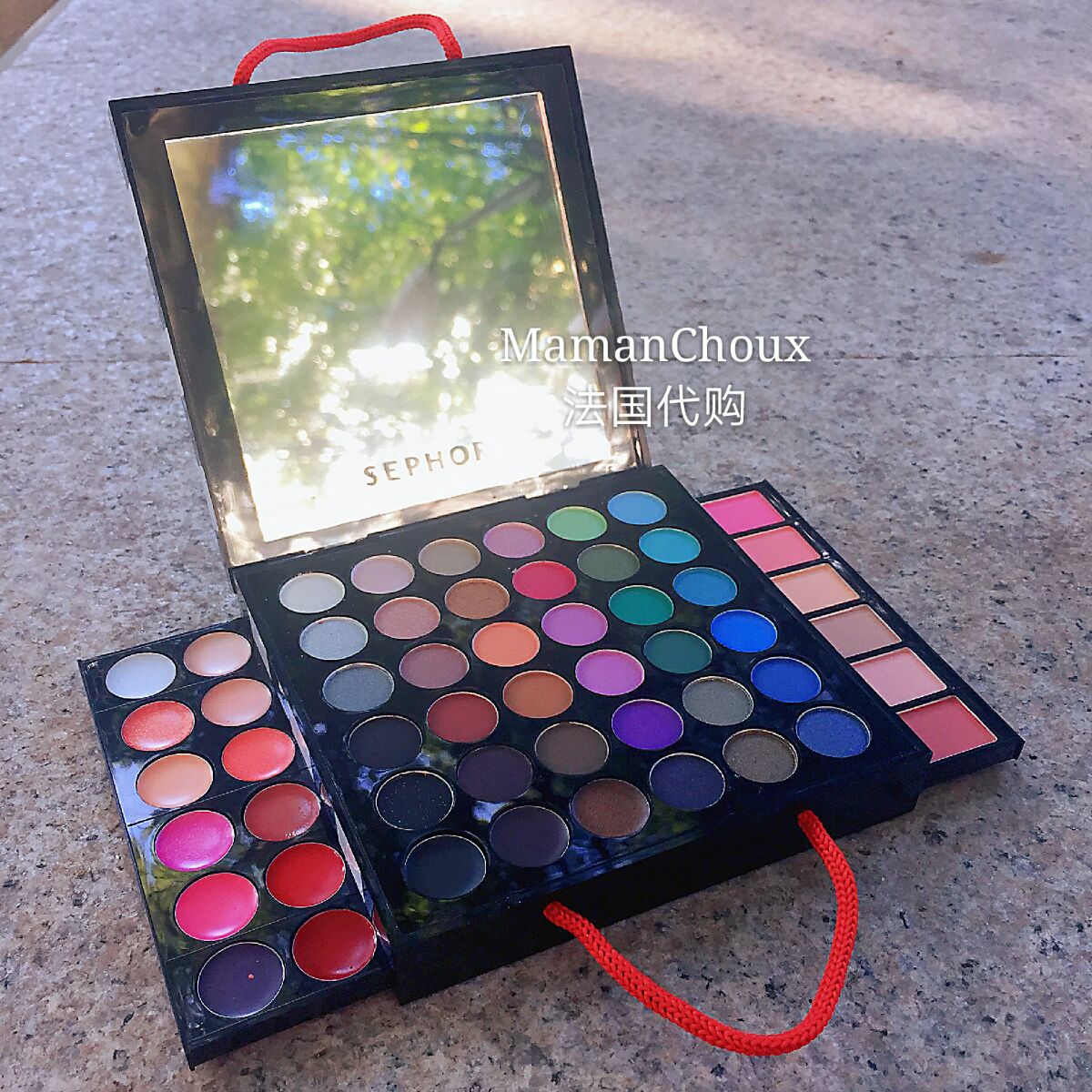 Trên đường đi Pháp SEPHORA Sephora 50 bảng màu phấn mắt trang điểm hộp trang điểm odbo phấn mắt
