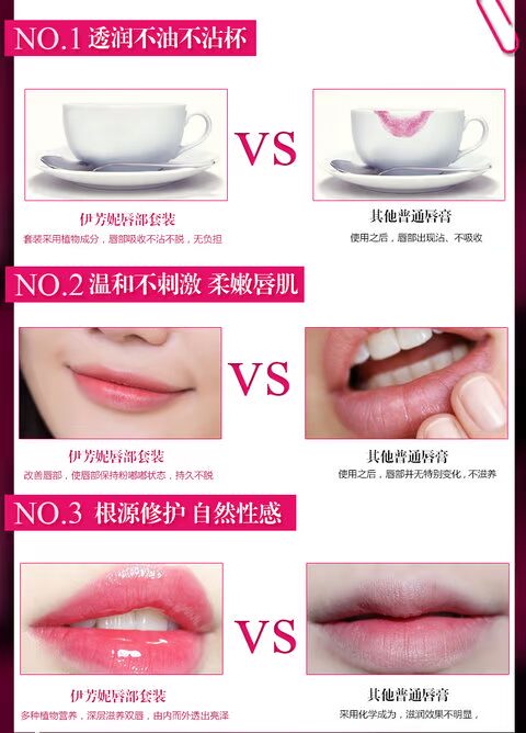 Yi Fang Ni Lip Care Set Facial Lip Lip Exfoliating Lip Mask Kem dưỡng ẩm giữ ẩm cho môi son dưỡng nivea