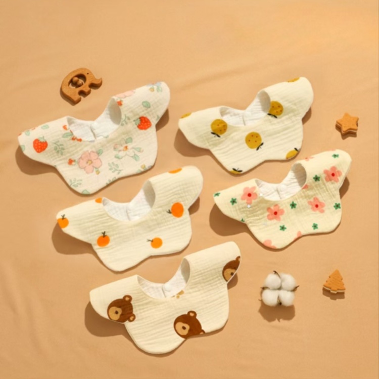 婴儿纯棉新生儿围嘴围