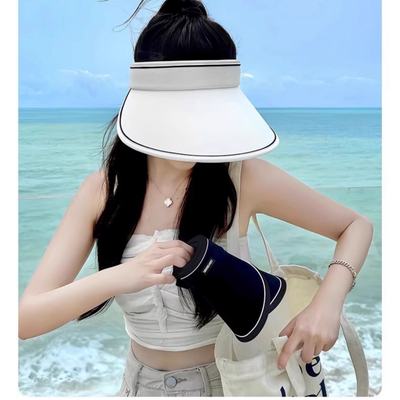 夏季新款空顶防晒遮阳帽大帽檐