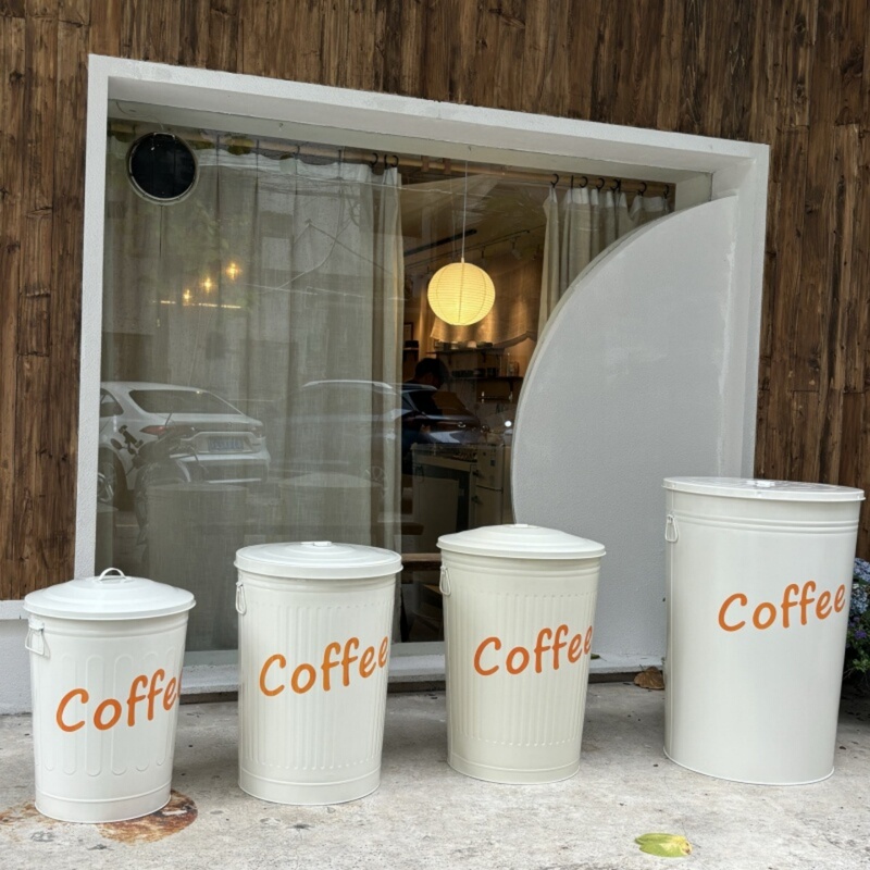 Large Outdoor Eco-Friendly Classified Trash Can with Lid to Prevent Odor, Painted Outdoor Storage Bin for Milk Tea and Coffee Shops Large Outdoor Eco-Friendly Classified Trash Can with Lid to Prevent Odor, Painted Outdoor Storage Bin for Milk Tea and Coffee Shops