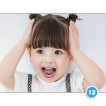 No 12 small beautiful baby painting Chinese baby poster Baby picture Baby prenatal education poster Pictorial photo hanging painting