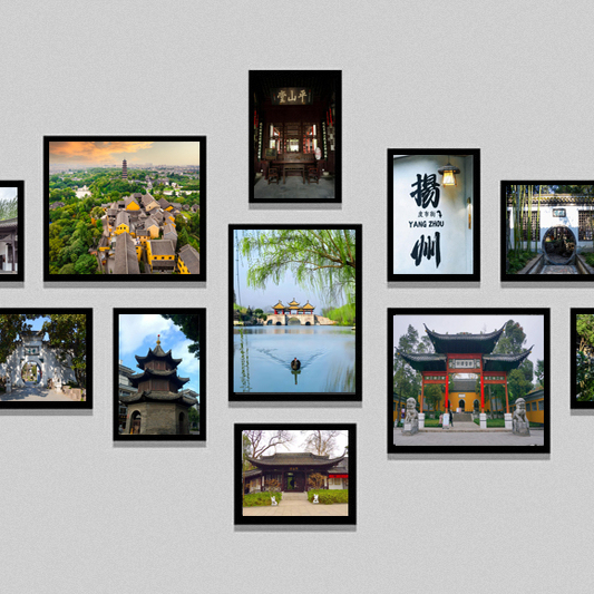 Jiangsu Yangzhou Jiangnan Scenery, Nostalgic Retro Decorative Paintings from the 1980S, Hanging Paintings, Restaurant Scenery, Old Photos Jiangsu Yangzhou Jiangnan Scenery, Nostalgic Retro Decorative Paintings from the 1980S, Hanging Paintings, Restaurant Scenery, Old Photos