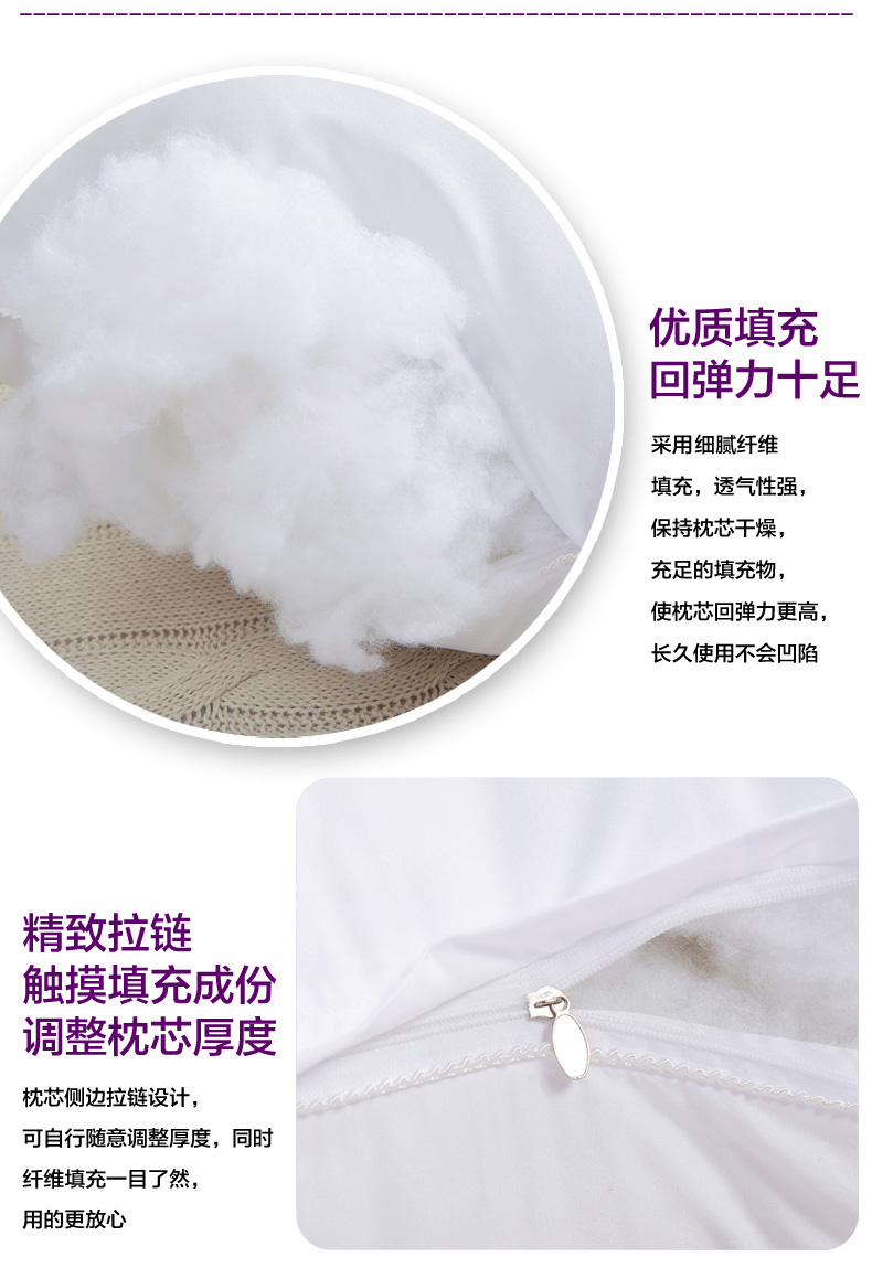 Zi Lan Yu dệt dày nhung lông gối đơn rửa gối dây kéo miễn phí vận chuyển - Gối gối ngủ