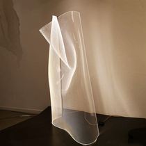 Postmodern designer simple creative floor lamp irregular artistic personality modeling acrylic exhibition hall Villa
