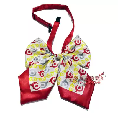 A variety of new women's professional China Hua Xia Bank counter collar bow bow tie women's silk scarf square tie