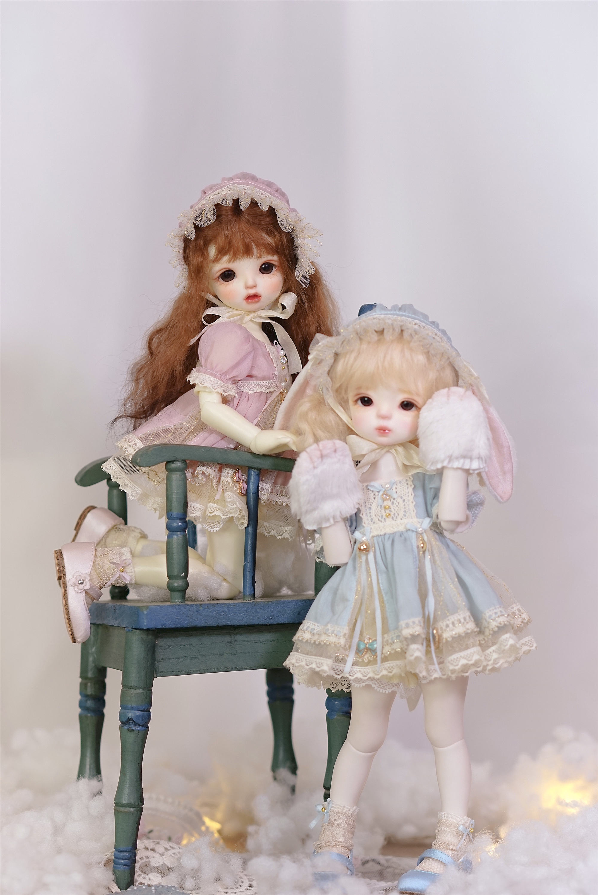 JadeShine* Cotton Girl * 6 min BJD doll clothes soft sister clothes suit