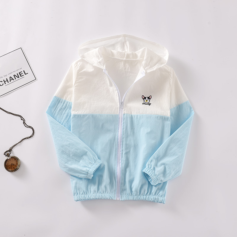 Trẻ em của quần áo chống nắng cotton áo khoác mùa hè boy quần áo chống nắng ánh sáng và thoáng khí cô gái bé quần áo da điều hòa không khí dịch vụ