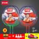 Huashi brand 301 badminton racket 2-pack all-in-one racket adult offensive double racket comes with 3 balls and two hands glue