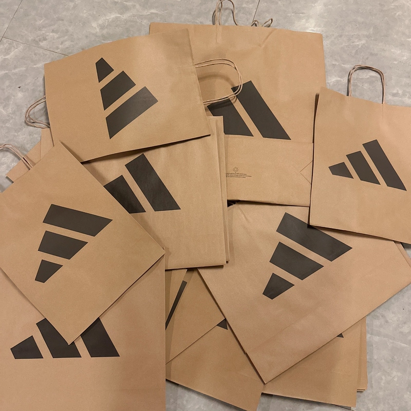 Adidas Shopping Bag Kraft Paper Bag Drawstring Bag Handbag Shoe and Clothing Shopping Bag Gift Bag