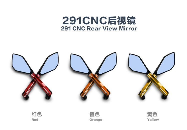 Gương xe máy điện chính hãng sửa đổi gương chiếu hậu CNC chính hãng Yamaha xe thể thao Gương nhôm hợp kim ngược gương gương xe máy nhỏ tròn