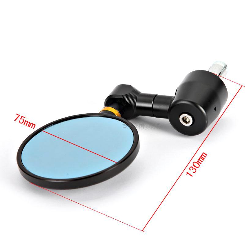 Gương xe máy retro sửa đổi gương chiếu hậu CNC hợp kim nhôm xử lý gương tròn gương đường chạy gương - Xe máy lại gương gương chiếu hậu xe airblade