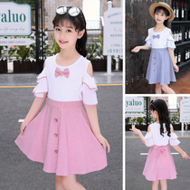 Girls summer clothes 2020 new dress super Western style middle and large virgin girl summer primary school cotton princess skirt