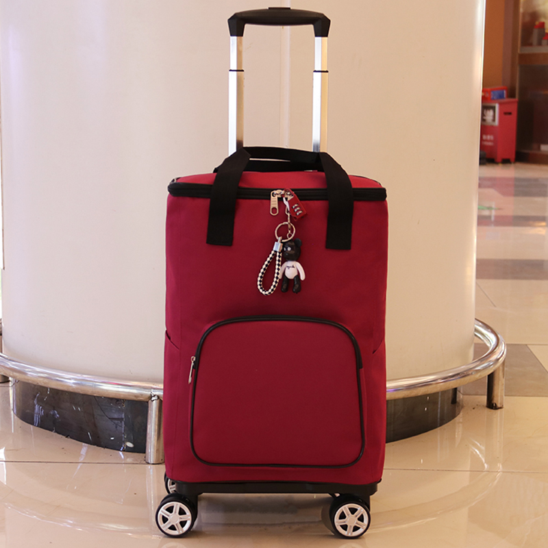 Middle-aged and elderly shopping carts shopping carts trolleys folding trolleys portable trolleys household light mute wheels