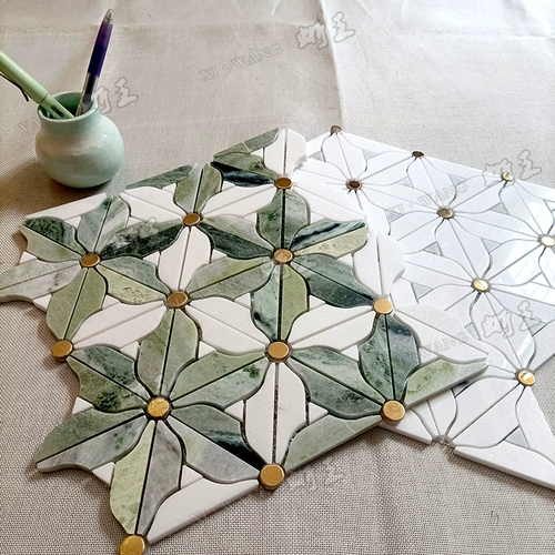 Мозаика из ракушки из натурального камня, мозаика для гардеробной, мраморная плитка, настенная и напольная плитка для ванной комнаты, фоновая стена в стиле ретро