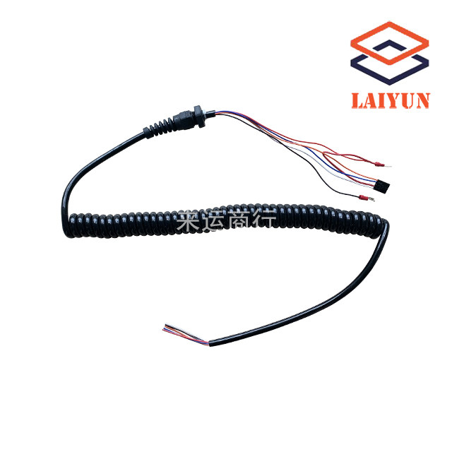 Handle connecting wire Five-core helical spring wire Genie Dingli XCMG Zhonglian scissor handle wire harness