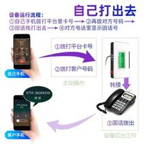 On-duty landline call transfer mobile phone outgoing call customer display landline landline number checking platform