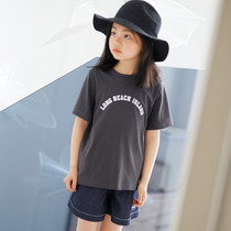 Persimmon childrens clothing ~ (spot) must enter the cotton slippery soft high-end Foundation T ~ Insect Sound home