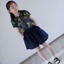 (Persimmon) spot 100 ultra-fine high Branch light and thin French floral short sleeve ~ Insect Sound home