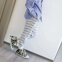 (Persimmon) spot special benefits 79 thin Terry striped sports pants ~ Insect Sound home