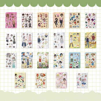 Lazixing new summer style character stickers japanese and korean girl handbook guka mobile phone diy stickers