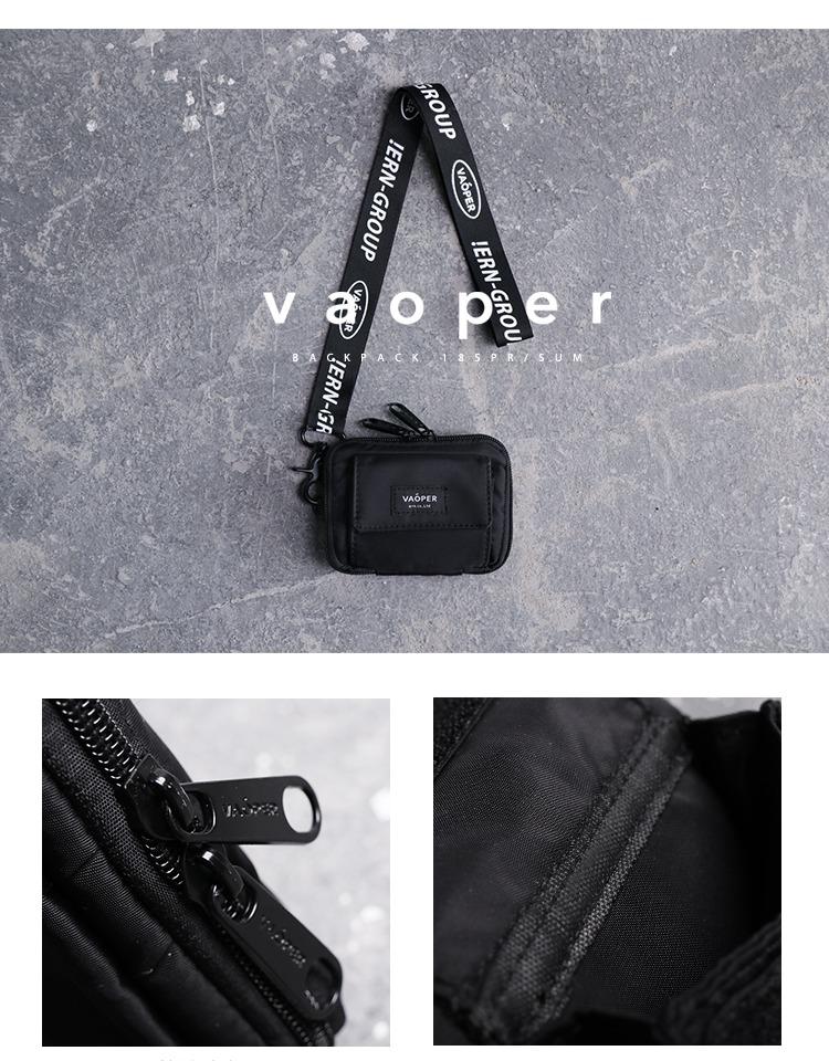 VAOPER2018 mùa thu đông mới Nhật Bản ví ngắn nylon ví ngắn ví nam nữ ví michael kors