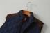 Mỹ đơn mùa thu và mùa đông XL nam cổ áo khâu kim cương lưới cotton mỏng vest lỏng áo ba lỗ gym Áo vest cotton