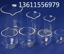 Quartz glass beaker measuring tube reaction vessel high temperature resistant scientific research experiment