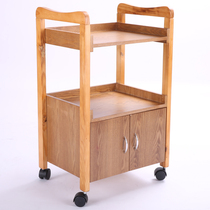 Beauty Cart Beauty Salon Special Beauty Stroller Solid Wood Tool Car Shelving Water Tru Willow Material