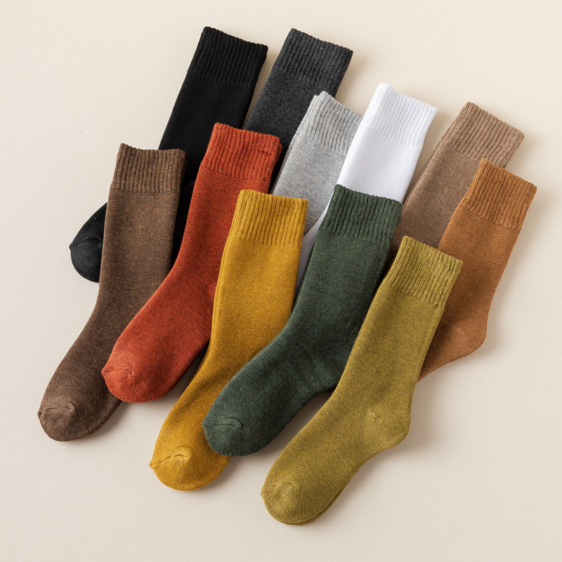 5 pairs of terry socks you want, factory special price clear, comfortable, warm, skin-friendly and breathable