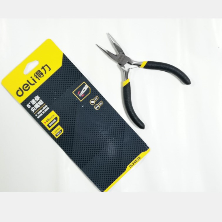 New Deli DL20026 Mini Needle-nose Pliers Needle-nose Pliers 5 inch (pliers clamping